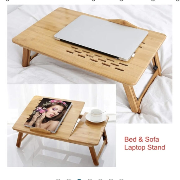 Bamboo Portable / Foldable Laptop Table / Desk - Picture 1 of 11